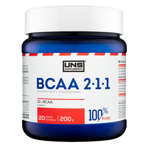 100% Pure BCAA 2-1-1 Instant - 200g (100-28-4311026-20)
