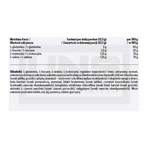 BCAA G-Powder - 600g Orange UNS (100-29-2595859-20)