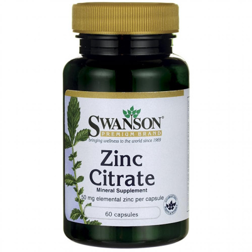 Zinc Citrate 50mg - 60caps (100-13-6408422-20)