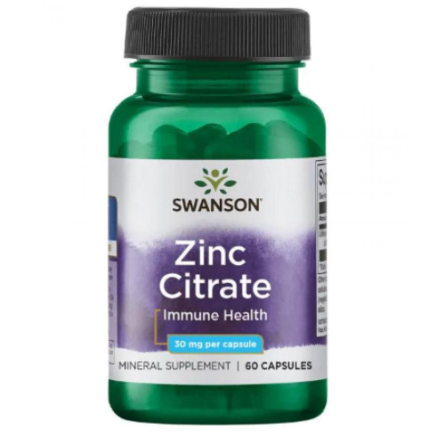 Zinc Citrate Immune Health 30mg - 60caps (100-12-5302960-20)