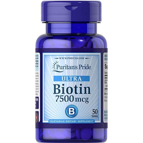 Biotin 7500 mcg - 100 tab (100-60-5052129-20)