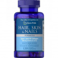 Hair Skin and Nails Formula Type 1 and 3 Collagen - 60tabs Hair Skin and Nails Formula Type 1 and 3 Collagen - 60tabs