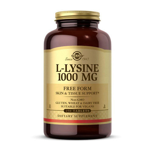 L-Lysine 1000 mg - 250 tab (100-53-6819896-20)