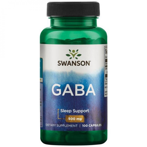 GABA 500 mg - 100 caps - Swanson (100-60-6564189-20)