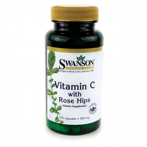Vitamin C with Rose Hips 500 mg - 100 caps (100-82-2139339-20)