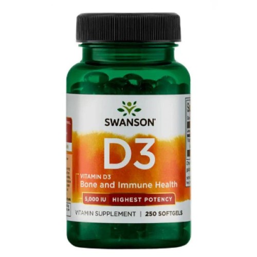 Vitamin D3 Highest Potency 5,000 IU - 250 Sgels (100-92-2067777-20)
