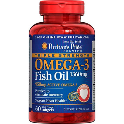 Omega-3 Triple Strength 1360mg  - 60caps (100-74-4903484-20)