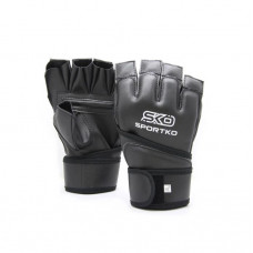 Перчатки с открытыми пальцами SportKo XL Черный Перчатки с открытыми пальцами SportKo XL Черный