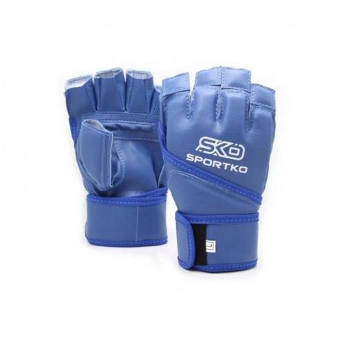 Перчатки с открытыми пальцами SportKo XL Синий (PD-4XLBlue)