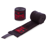 Бинти боксерські (2 шт) бавовна з еластаном MATSA 2.5 м Чорний Бинти боксерські (2 шт) бавовна з еластаном MATSA 2.5 м Чорний