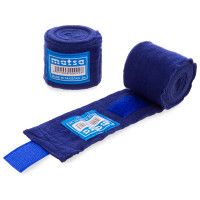 Бинты боксерские (2 шт) хлопок с эластаном MATSA 3.0 м Синий Бинты боксерские (2 шт) хлопок с эластаном MATSA 3.0 м Синий