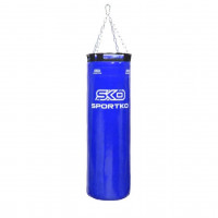 Мешок боксерский SportKo Елит PVC MP22 с кольцом и цепями Синий Мешок боксерский SportKo Елит PVC MP22 с кольцом и цепями Синий