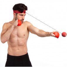 Пневмотренажер для боксу з накладками для рук Fight ball (файт бол) L Пневмотренажер для боксу з накладками для рук Fight ball (файт бол) L