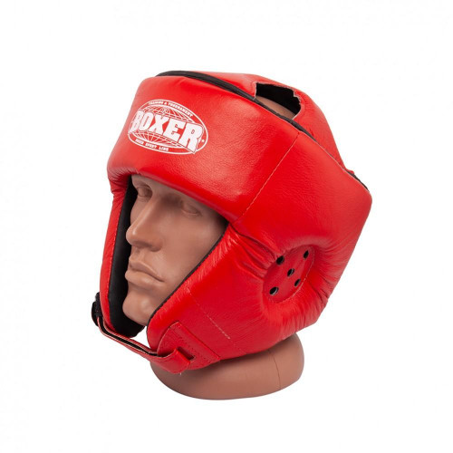 Шлем карате BOXER L кожвинил 0.6 мм Красный (IV-2030-01R)