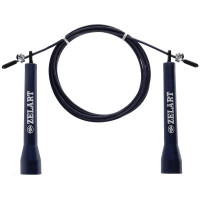 Скакалка скоростная Кроссфит с подшипником и стальным тросом l-2,75 м, d-3 мм FI-1008ABC Черный