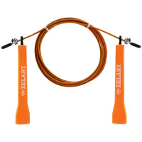 Скакалка швидкісна Кроссфіт з підшипником і сталевим тросом l-2,75 м, d-3 мм FI-1008AO Помаранчевий Скакалка швидкісна Кроссфіт з підшипником і сталевим тросом l-2,75 м, d-3 мм FI-1008AO Помаранчевий