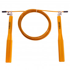 Скакалка швидкісна Кроссфіт з підшипником та сталевим тросом з алюмінієвими ручками l-2.75 м, d-3.0 мм FI-5100O Помаранчевий Скакалка швидкісна Кроссфіт з підшипником та сталевим тросом з алюмінієвими ручками l-2.75 м, d-3.0 мм FI-5100O Помаранчевий