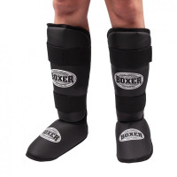 Захист гомілки та стопи L шкірвініл 0.6мм Чорний Захист гомілки та стопи L шкірвініл 0.6мм Чорний