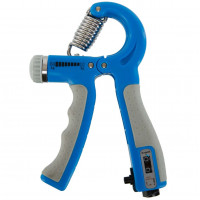 Эспандер кистевой пружинный 10-60 кг со счетчиком и регулируемой нагрузкой Голубой Эспандер кистевой пружинный 10-60 кг со счетчиком и регулируемой нагрузкой Голубой