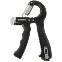 Эспандер кистевой пружинный 10-60 кг со счетчиком и регулируемой нагрузкой Черный Эспандер кистевой пружинный 10-60 кг со счетчиком и регулируемой нагрузкой Черный