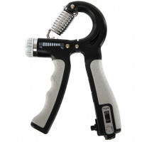 Эспандер кистевой пружинный 10-60 кг со счетчиком и регулируемой нагрузкой Серый Эспандер кистевой пружинный 10-60 кг со счетчиком и регулируемой нагрузкой Серый