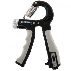 Еспандер кистьовий пружинний 10-60 кг з лічильником та регульованим навантаженням Сірий
