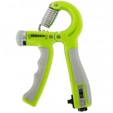 Еспандер кистьовий пружинний 10-60 кг з лічильником та регульованим навантаженням Зелений