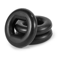 Набор эспандеров кистевых 3шт с двойной нагрузкой PERTO Черный Набор эспандеров кистевых 3шт с двойной нагрузкой PERTO Черный