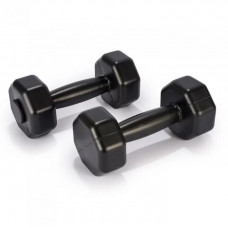 Гантелі для фітнесу PERTO 2шт по 2кг композитні пластикові Чорний