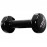 Гантель для фитнеса с виниловым покрытием 0.5 кг Черный
