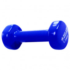 Гантель для фітнесу з вініловим покриттям 0.5 кг Синій Гантель для фітнесу з вініловим покриттям 0.5 кг Синій