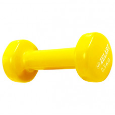 Гантель для фітнесу з вініловим покриттям 0.5 кг Жовтий Гантель для фітнесу з вініловим покриттям 0.5 кг Жовтий