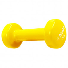 Гантель для фітнесу з вініловим покриттям 1.0 кг Жовтий Гантель для фітнесу з вініловим покриттям 1.0 кг Жовтий