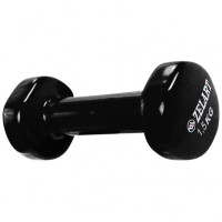 Гантель для фітнесу з вініловим покриттям 1.5 кг Чорний Гантель для фітнесу з вініловим покриттям 1.5 кг Чорний