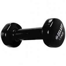 Гантель для фітнесу з вініловим покриттям 1.5 кг Чорний Гантель для фітнесу з вініловим покриттям 1.5 кг Чорний