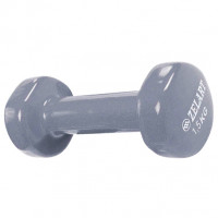Гантель для фитнеса с виниловым покрытием 1.5 кг Серый Гантель для фитнеса с виниловым покрытием 1.5 кг Серый