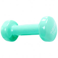Гантель для фітнесу з вініловим покриттям 1.5 кг М'ятний Гантель для фітнесу з вініловим покриттям 1.5 кг М'ятний