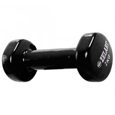 Гантель для фітнесу з вініловим покриттям 2.0 кг Чорний Гантель для фітнесу з вініловим покриттям 2.0 кг Чорний
