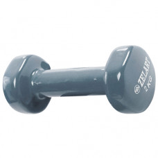 Гантель для фітнесу з вініловим покриттям 2.0 кг Cірий Гантель для фітнесу з вініловим покриттям 2.0 кг Cірий
