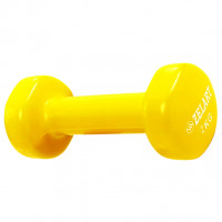 Гантель для фітнесу з вініловим покриттям 2.0 кг Жовтий Гантель для фітнесу з вініловим покриттям 2.0 кг Жовтий