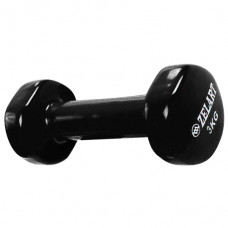 Гантель для фітнесу з вініловим покриттям 3.0 кг Чорний Гантель для фітнесу з вініловим покриттям 3.0 кг Чорний