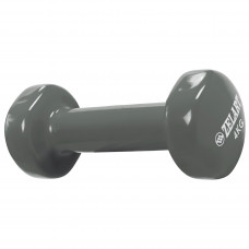 Гантель для фітнесу з вініловим покриттям 4.0 кг Cірий Гантель для фітнесу з вініловим покриттям 4.0 кг Cірий