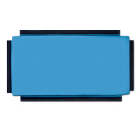 Мат коврик гимнастический складной Champion Голубой (развивающее, сборное напольное покрытие - конструктор) 100х50х6см модуль А