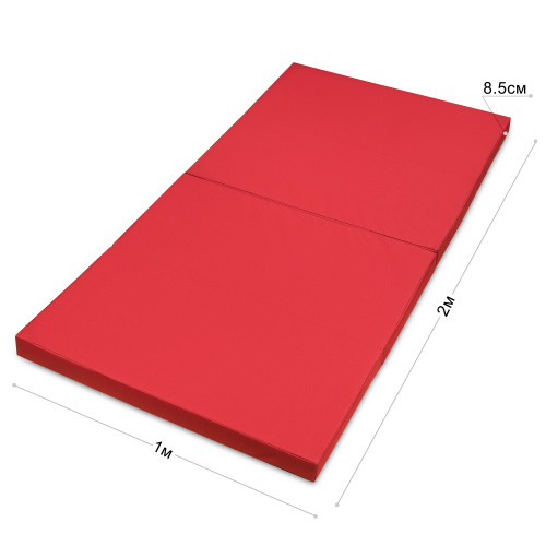 Мат гимнастический Champion 200x100x8.5 см Красный складной (00619)