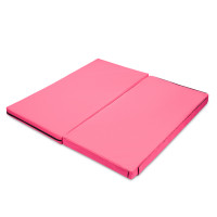 Мат коврик гимнастический складной Champion 2 шт. Розовый (развивающее, сборное напольное покрытие - конструктор) 100х50х6см модуль A+B