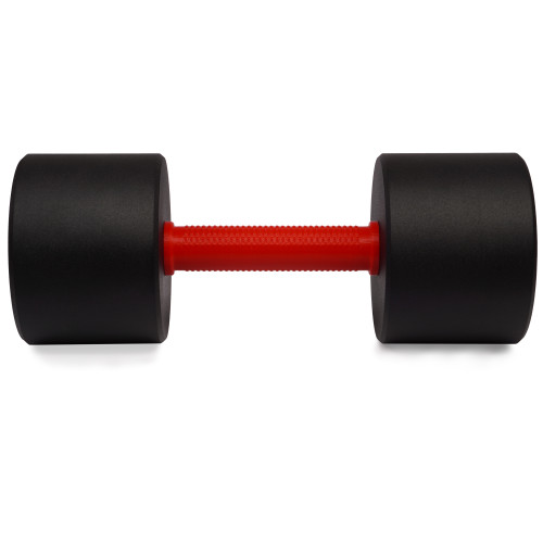 Гантель цельная PERTO Black 15.0 кг красной накладкой D120 (G00416-15)