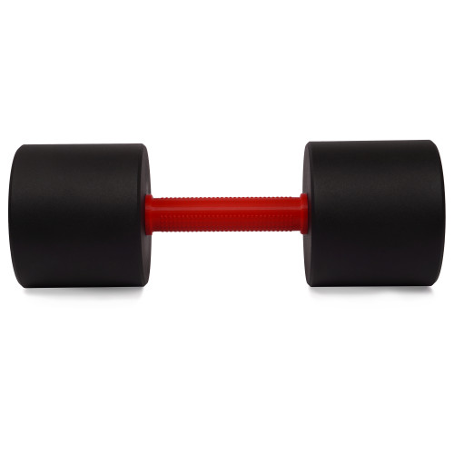 Гантель цельная PERTO Black 17.5 кг с красной накладкой D120 (G00416-17.5)