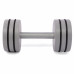 Гантель цельная PERTO Gray 10.0 кг с резинками D120 (G00414-10)