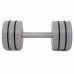 Гантель цельная PERTO Gray 12.5 кг с резинками D120 (G00414-12.5)