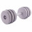 Гантель цельная PERTO Gray 15.0 кг с резинками D120